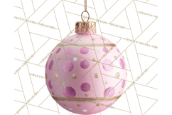 Christmas Ornaments Clipart PNG, Realistic Holiday Ornaments Product Image 4