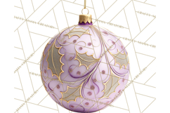 Christmas Ornaments Clipart PNG, Realistic Holiday Ornaments Product Image 5