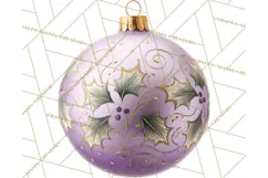 Christmas Ornaments Clipart PNG, Realistic Holiday Ornaments Product Image 2