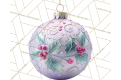 Christmas Ornaments Clipart PNG, Realistic Holiday Ornaments Product Image 3