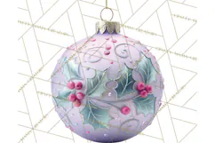 Christmas Ornaments Clipart PNG, Realistic Holiday Ornaments Product Image 3