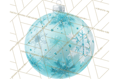 Christmas Ornaments Clipart PNG, Realistic Holiday Ornaments Product Image 4