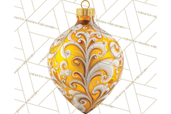 Christmas Ornaments Clipart PNG, Realistic Holiday Ornaments Product Image 5