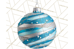 Christmas Ornaments Clipart PNG, Realistic Holiday Ornaments Product Image 5