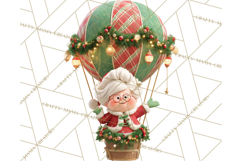 Winter Hot Air Balloon Clip Art for Crafts &amp; Design Product Image 4
