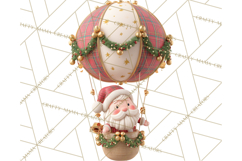 Winter Hot Air Balloon Clip Art for Crafts &amp; Design Product Image 3