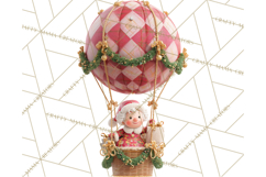 Winter Hot Air Balloon Clip Art for Crafts &amp; Design Product Image 4
