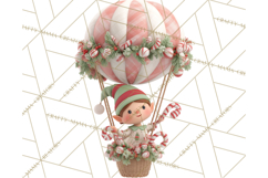 Winter Hot Air Balloon Clip Art for Crafts &amp; Design Product Image 5