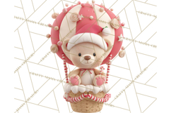 Winter Hot Air Balloon Clip Art for Crafts &amp; Design Product Image 3