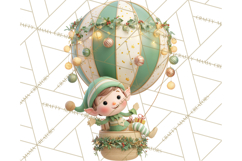 Winter Hot Air Balloon Clip Art for Crafts &amp; Design Product Image 4
