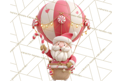 Winter Hot Air Balloon Clip Art for Crafts &amp; Design Product Image 2