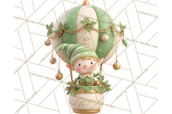 Winter Hot Air Balloon Clip Art for Crafts &amp; Design Product Image 3
