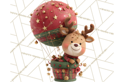 Winter Hot Air Balloon Clip Art for Crafts &amp; Design Product Image 4