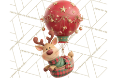 Winter Hot Air Balloon Clip Art for Crafts &amp; Design Product Image 5