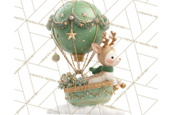 Winter Hot Air Balloon Clip Art for Crafts &amp; Design Product Image 3