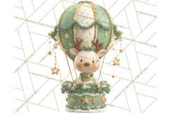 Winter Hot Air Balloon Clip Art for Crafts &amp; Design Product Image 4