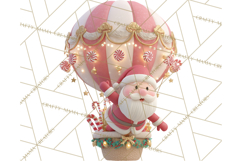 Winter Hot Air Balloon Clip Art for Crafts &amp; Design Product Image 2