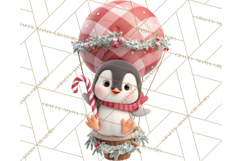 Winter Hot Air Balloon Clip Art for Crafts &amp; Design Product Image 2