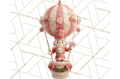 Winter Hot Air Balloon Clip Art for Crafts &amp; Design Product Image 5