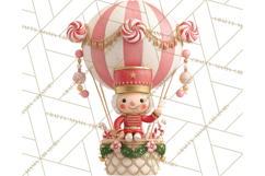 Winter Hot Air Balloon Clip Art for Crafts &amp; Design Product Image 3