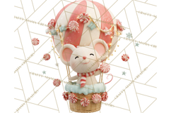 Winter Hot Air Balloon Clip Art for Crafts &amp; Design Product Image 5