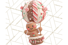 Winter Hot Air Balloon Clip Art for Crafts &amp; Design Product Image 2