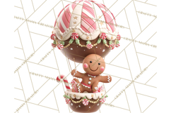 Winter Hot Air Balloon Clip Art for Crafts &amp; Design Product Image 3