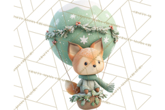 Winter Hot Air Balloon Clip Art for Crafts &amp; Design Product Image 2