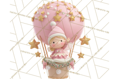 Winter Hot Air Balloon Clip Art for Crafts &amp; Design Product Image 5