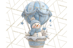 Winter Hot Air Balloon Clip Art for Crafts &amp; Design Product Image 4