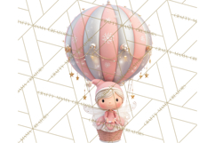 Winter Hot Air Balloon Clip Art for Crafts &amp; Design Product Image 5