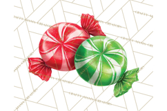 Christmas Candy Clipart PNG, Realistic Holiday Treats Product Image 2