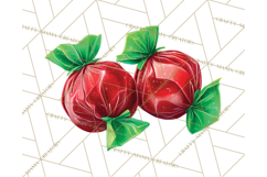 Christmas Candy Clipart PNG, Realistic Holiday Treats Product Image 4