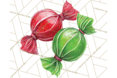 Christmas Candy Clipart PNG, Realistic Holiday Treats Product Image 3