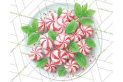 Christmas Candy Clipart PNG, Realistic Holiday Treats Product Image 2