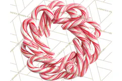 Christmas Candy Clipart PNG, Realistic Holiday Treats Product Image 4