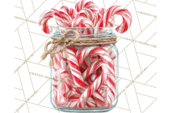 Christmas Candy Clipart PNG, Realistic Holiday Treats Product Image 5