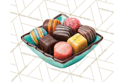 Christmas Candy Clipart PNG, Realistic Holiday Treats Product Image 5