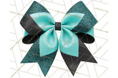 Cheerleader Clipart PNG with Glitter Pom and Color Splash Product Image 3