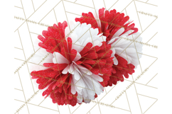 Cheerleader Clipart PNG with Glitter Pom and Color Splash Product Image 4