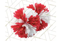 Cheerleader Clipart PNG with Glitter Pom and Color Splash Product Image 4