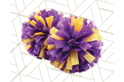 Cheerleader Clipart PNG with Glitter Pom and Color Splash Product Image 4