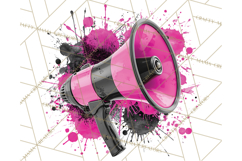 Cheerleader Clipart PNG with Glitter Pom and Color Splash Product Image 4