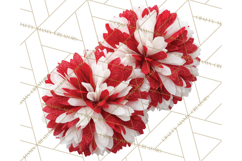 Cheerleader Clipart PNG with Glitter Pom and Color Splash Product Image 4