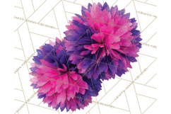 Cheerleader Clipart PNG with Glitter Pom and Color Splash Product Image 2