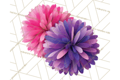 Cheerleader Clipart PNG with Glitter Pom and Color Splash Product Image 3