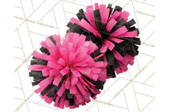 Cheerleader Clipart PNG with Glitter Pom and Color Splash Product Image 4