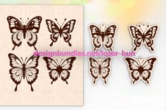 SVG butterflies for laser engraving and cutting out Product Image 1