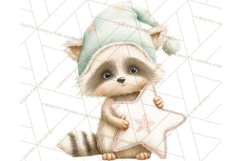 Baby Bedtime Animal Clipart PNG for Nursery Product Image 4