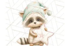 Baby Bedtime Animal Clipart PNG for Nursery Product Image 4